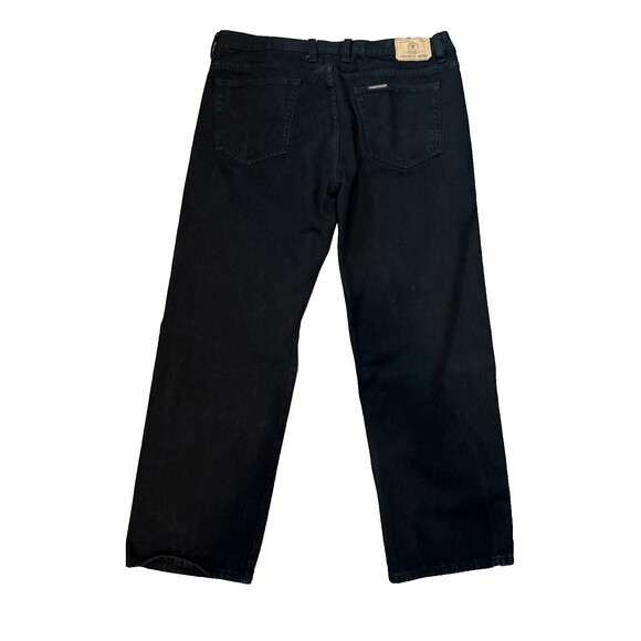 Franco Jeans Men's Black Denim Straight Leg Jeans 41x31 - Picture 5 of 11